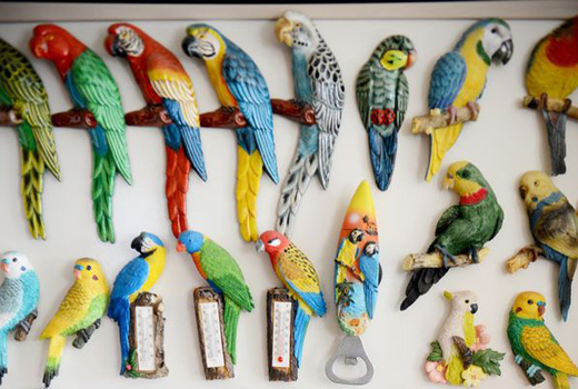 bird ornaments.